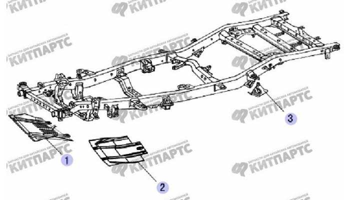 Брызговик двигателя Great Wall Safe (SUV G5)