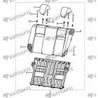 Сиденье заднее - спинка